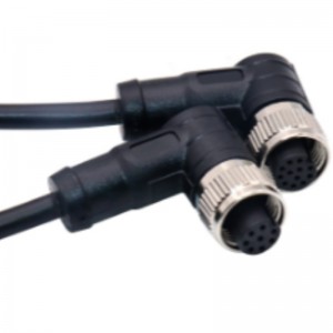 IP68 2-5 PIN PIN Extension Connector Power Power M15 M15 สายเคเบิลสายเคเบิลหญิงสายไฟเบอร์